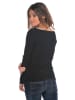 Elegancia Wollpullover "Abi" in Schwarz