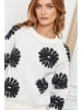 Joséfine Pullover "Banshee" in Weiß/ Schwarz