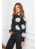 Joséfine Pullover "Banshee" in Schwarz/ Weiß