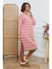 Joséfine Strickkleid "Javot" in Rosa/ Beige