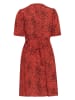 Kaffe Kleid in Rot/ Schwarz