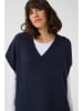 Kaffe Poncho donkerblauw