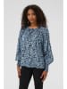 Kaffe Bluse in Schwarz/ Hellblau