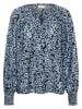 Kaffe Bluse in Schwarz/ Hellblau