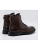 Replay Leder-Boots in Braun