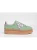 Replay Leren sneakers turquoise/paars