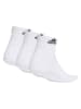adidas 3-delige set: sportsokken wit