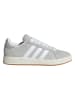 adidas Leder-Sneakers "Grand Court Base" in Grau/ Weiß
