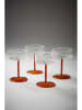 Jotex 4-delige set: cocktailglazen "Ciao" oranje - 300 ml