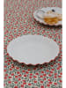 Jotex 2er-Set: Speiseteller ''Bonnie'' in Weiß/ Rot - Ø 26 cm