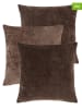 Jotex Poszewki (3 szt.) "Chloe" w kolorze brązowym na poduszkę