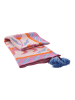 Jotex Narzuta "Roar" w kolorze jasnoróżowo-błękitno-pomarańczowym
