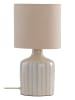 Jotex Lampa stołowa "Lisa" w kolorze beżowo-jasnobrązowym - wys. 38 x Ø 19 cm