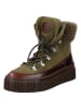 GANT Footwear Skórzane botki "Snowmont" w kolorze oliwkowym
