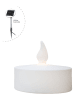 8 seasons Decoledsolarlamp "Tealight" wit - (H)30 x Ø 38,5 cm
