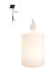 8 seasons LED-Solardekoleuchte "Candle" in Weiß - (H)60 x  Ø 38,5 cm