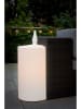 8 seasons LED-Dekoleuchte "Candle" in Weiß - (H)80 x  Ø 35,5 cm