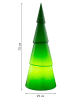 8 seasons LED-Dekoleuchte "Shining Tree" in Grün - (H)75 x  Ø 29 cm
