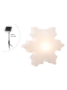 8 seasons LED-LED-Solardekoleuchte "Shining Crystal" in Weiß - Ø 40 cm