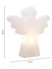 8 seasons Dekoracyjna lampa LED "Shining Angel" w kolorze białym - 34 x 40 cm
