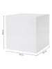 8 seasons Decoledlamp "Cube" wit - (B)33 x (H)33 cm