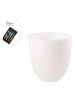 8 seasons LED-Dekoleuchte "Curvy Pot" mit Farbwechsel - (H)39 x  Ø 39 cm