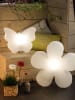 8 seasons LED-decoratielamp "Shing Flower" wit - Ø40 cm