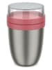 Mepal Lunchpot "Ellipse" in Silber/ Mauve - (H)16,9 x Ø 10,7 cm