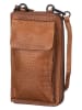 Betty Barclay Skórzana torebka w kolorze jasnobrązowym na telefon - 20 x 11 x 3 cm