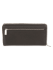 Bodenschatz Skórzany portfel w kolorze khaki - 19 x 10,5 x 3 cm