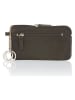 Bodenschatz Skórzany portfel w kolorze szarobrązowym - 14,5 x 8 x 1 cm