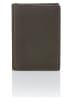 Bodenschatz Skórzane etui w kolorze szarobrązowym na karty kredytowe - 7 x 10 x 1,5 cm