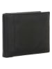 Bodenschatz Skórzany portfel w kolorze czarnym - 12,5 x 10,5 cm