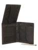 Bodenschatz Skórzany portfel w kolorze czarnym - 12,5 x 10,5 cm
