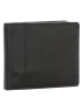 Bodenschatz Skórzany portfel w kolorze czarnym - 10,5 x 8,5 cm