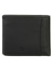 Bodenschatz Skórzany portfel w kolorze czarnym - 10,5 x 8,5 cm