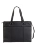 Bodenschatz Leder-Shopper in Schwarz - (B)38 x (H)29,5 x (T)16,5 cm