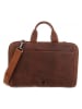 Bodenschatz Skórzana torba w kolorze brązowym na laptopa - 44,5 x 31,5 x 3,5 cm