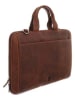 Bodenschatz Skórzana torba w kolorze brązowym na laptopa - 44,5 x 31,5 x 3,5 cm