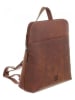 Bodenschatz Skórzany plecak w kolorze jasnobrązowym - 25 x 29 x 9 cm