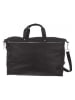 Bodenschatz Leder-Reisetasche in Schwarz - (B)58 x (H)34 x (T)20 cm