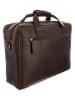 Bodenschatz Leder-Aktentasche in Braun - (B)42 x (H)30 x (T)10 cm
