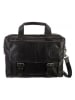 Bodenschatz Leder-Aktentasche in Schwarz - (B)42 x (H)30 x (T)10 cm