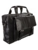Bodenschatz Leder-Aktentasche in Schwarz - (B)42 x (H)30 x (T)10 cm