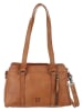 Bodenschatz Skórzana torebka w kolorze jasnobrązowym - 30 x 20 x 8 cm