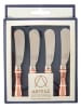 Artesa 4er-Set: Buttermesser in Gold/ Silber