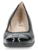 Caprice Leder-Ballerinas in Schwarz