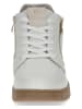 Caprice Leder-Sneakers in Creme
