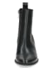 Caprice Leder-Chelsea-Boots in Schwarz