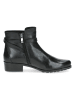 Caprice Leren enkelboots zwart